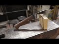 Making A Truly Hand-Forged Hunting Knife Start to Finish