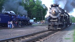 NKP 765 and R&N 425 - Whistle Battle in the Gorge!