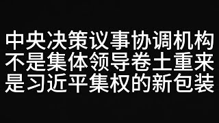 外界误判！老猴独家分析：“党中央决策议事协调机构”不是集体领导卷土重来，而是“习式领导小组”的制度化，是习近平集权的新包装！
