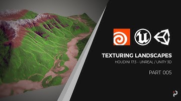 Texturing Landscapes for Games - Houdini 17.5 + Unreal / Unity - Part 5