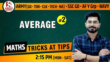 #11 Average (2) | Maths Class for Army GD/CLK/TECH/NA/SSC GD/AF Y Grp  | By Sanjay Sir