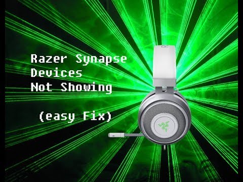 (EZ FIX) Razer Synapse: Not Detecting Devices Fix
