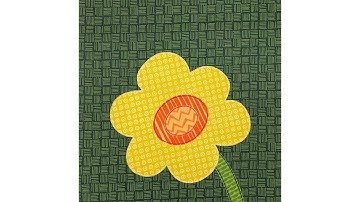 How to Assemble the Anemone Block from the Wild Flowers Applique Quilt Pattern
