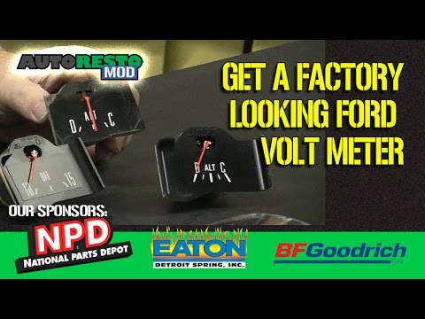 Ford Ammeter  to voltmeter conversion for Mustang, Cougar, F100, Gran Torino Episode 300 Autorestomo