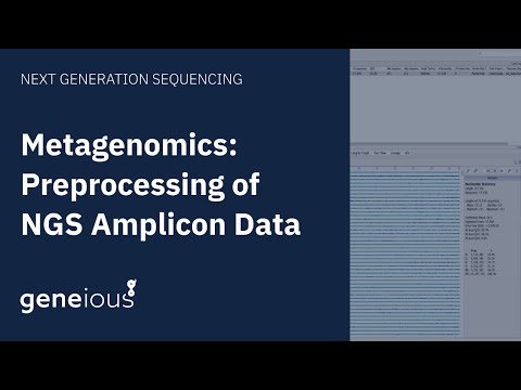 Metagenomics: Preprocessing of NGS Amplicon Data in Geneious Prime