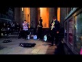 On street Australian band SASKWATCH LIVE STREET GIG EDINBURGH 2012 2