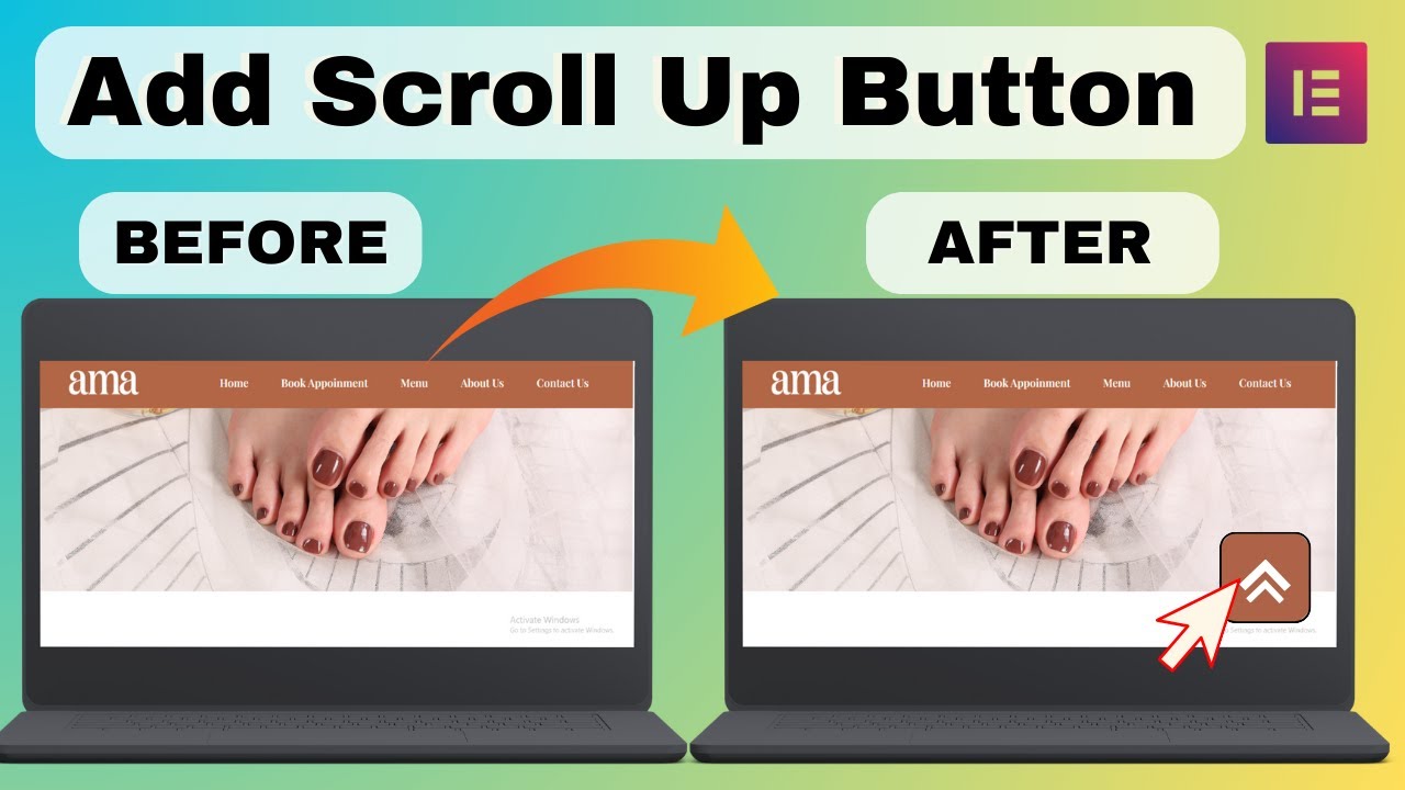 How to Add a Scroll Up Button on Elementor in Less Than a Minute