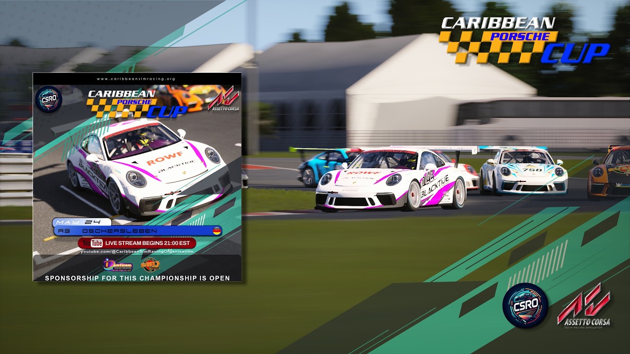 2026 Caribbean Porsche Cup - Round #3 at Motorsport Arena Oschersleben, Germany. #csro