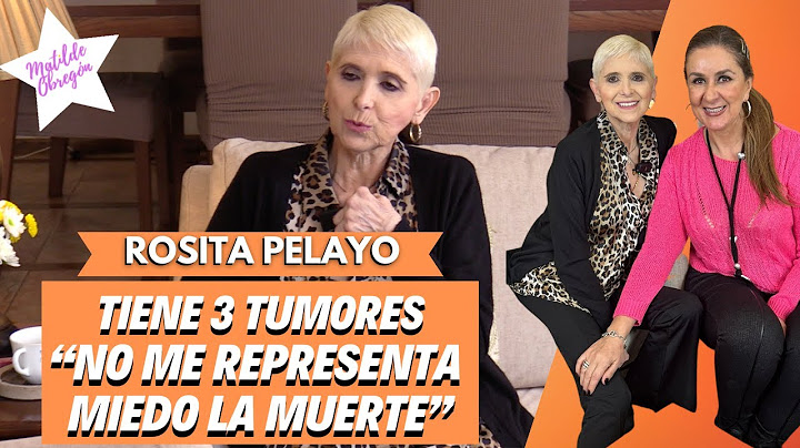 ROSITA PELAYO no se rinde ¡Y quiere VIVIR! I Entrevista con Matilde Obregón.