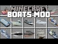 Minecraft BOATS MOD / TRAVEL AROUND WITH PIRATE BOATS AND OTHER SHIPS!! Minecraft