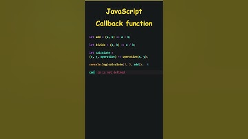 JavaScript Callback Function