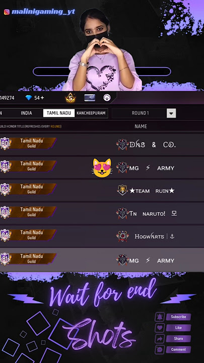 long time aprom guild war match☠️💞#malinigaming#ffshorts#girlgamer#trending