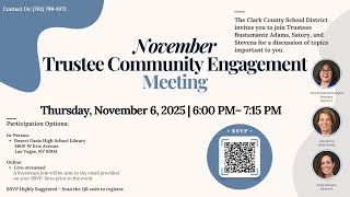 November 2025 CCSD Trustee Engagement Meeting District F