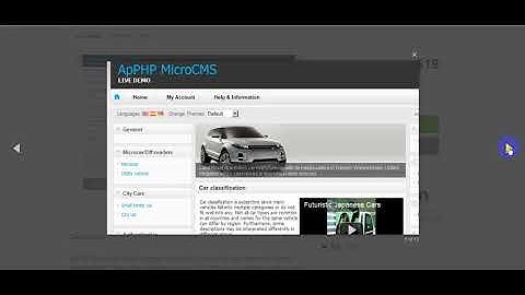 Free Download PHP MicroCMS   Web Content Management System