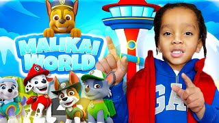 Malikai Plays with 🐾 PAW PATROL 🐾 toys + Unbox a Paw Patroller and Zuma Dino Resuce