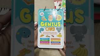 Genius Card | Mengenal Binatang, Buah, Sayur, Bentuk, Warna, Benda Sekitar