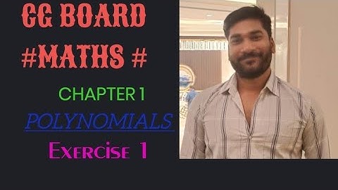 CG BOARD ll Class 10th ll Chapter 1 ll Polynomials ll Exercise 1 ll @Arunsir1987  @Ats17star