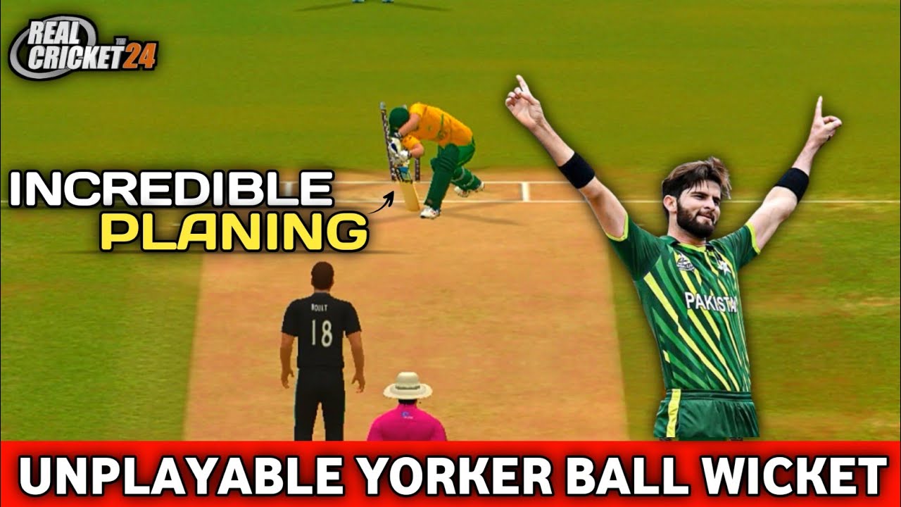 REAL CRICKET 24 UNPLAYABLE YORKER BALL WICKET 🥴 | REAL CRICKET 24 NEW ...
