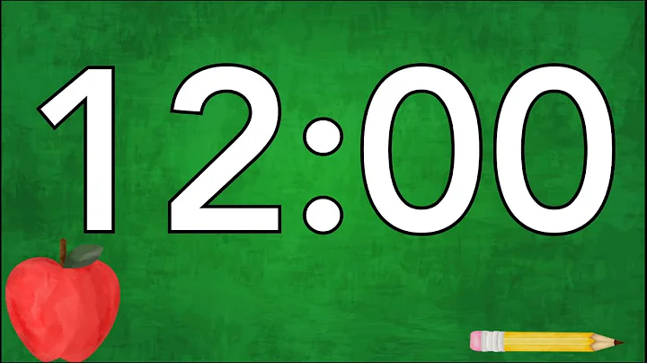 12 Minute Fun Back to School 2025 Timer (No Music, Soft Chimes Alarm at End)