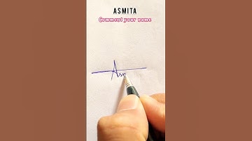 Best signature style for ASMITA name 🔥✨️| calligraphy | stylish signature #stylishsignature #shorts