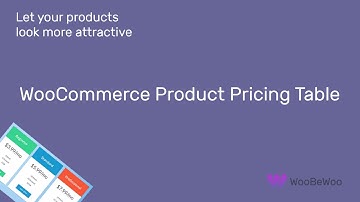 WooCommerce Product Pricing Table Tutorial