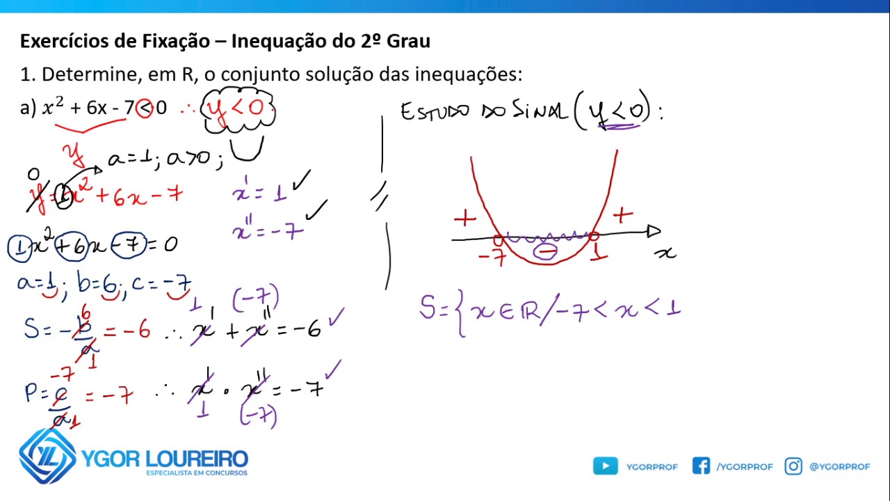 Inequação Do 2 Grau Exercicios Resolvidos 9 Ano