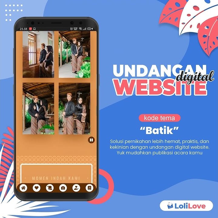 Undangan Pernikahan Online Digital - Tema Batik