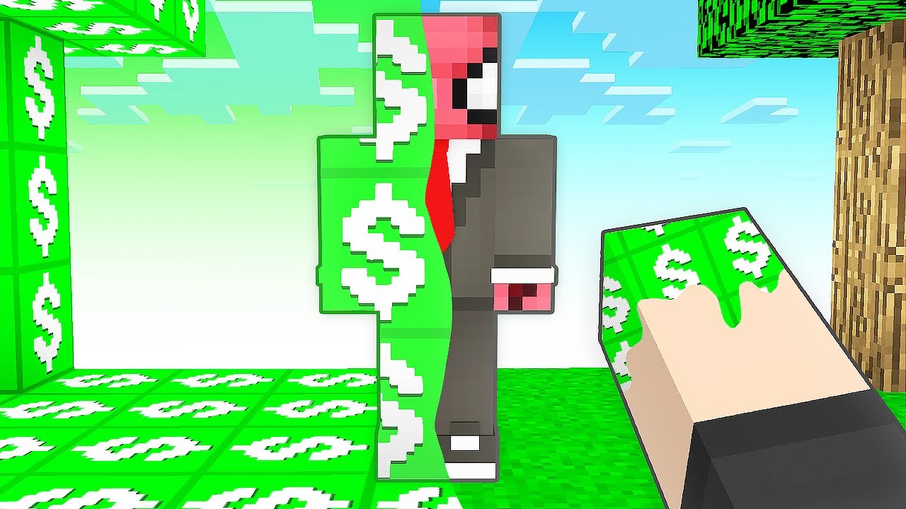 DOKUNDUĞUM HER YER PARA 💲 - Minecraft