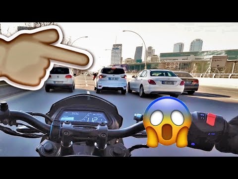 Çılgın Mercedes Kaza Yapıyordu Makas Atma Motovlog (Ankara)