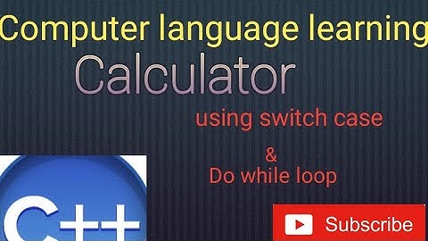 How to create Calculator using switch Case in Dev C++