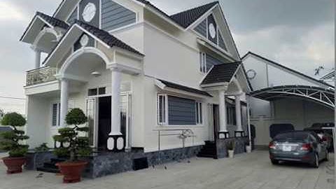 Biệt thự mái thái 2 tầng có kinh phí 950 triệu