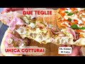 DUE PIZZE IN TEGLIA IN UNA UNICA COTTURA NEL FORNO DI CASA - IL METODO CHE VI LASCERÀ SENZA PAROLE!