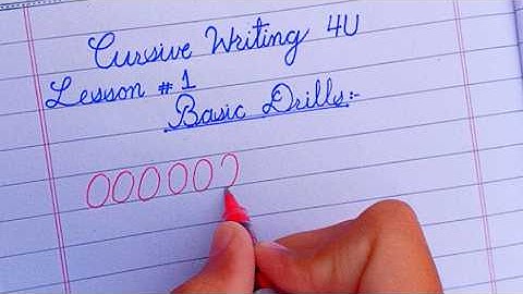 Learn Cursive Writing for Beginners | From Noob to Pro | Lesson #1