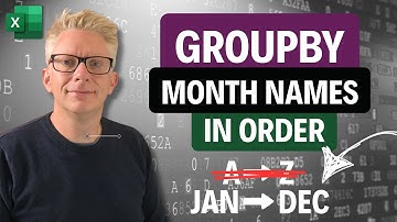 Excel GROUPBY-probleem opgelost: Maanden op de juiste manier sorteren