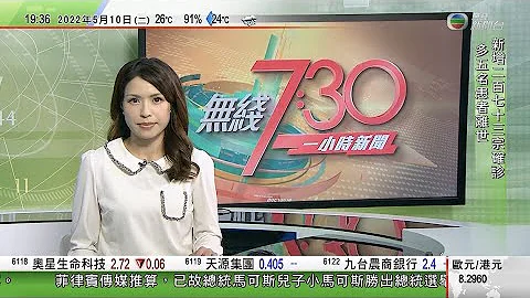 無綫7:30 一小時新聞 TVB News｜菲律賓大選至今未有官方結果 大批小馬可斯支持者競選總部外慶祝｜尹錫悅正式就任南韓新總統 ｜瑪莉蓮夢露肖像畫以1.95億美元成交 ｜20220510 - 天天要聞
