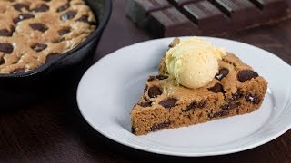 Skillet chocolate cookie is an amazing irresistible dessert in form of
a giant chip that easy and quick to prepare perfect for any occasi...