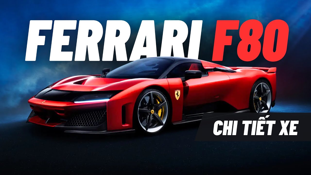 CHI TIẾT XE - FERRARI F80 | HYPERCAR MẠNH NHẤT CỦA FERRARI, KẾ NHIỆM HUYỀN THOẠI LAFERRARI