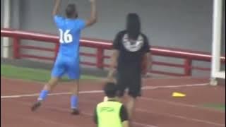 Momen Lucu Pemain Palestina Pimpin Yel Yel Indonesia Vs Palestina