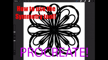 How to use the symmetry tool in Procreate