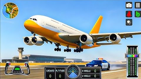 Flight airplane city pilot simulator - plane boeing emergency landing - android gameplay