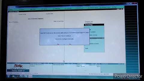 Configuring existing Tally ERP 9 license in client machine