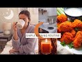 Making Vegan Buffalo Cauliflower + Homemade Ranch! COZY EVENING ROUTINE VLOG