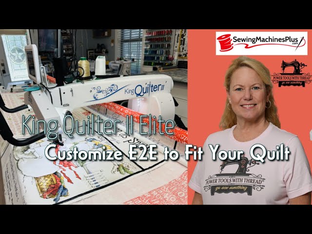 Adding an E2E Design in ProStitcher on the King Quilter II Elite by #SewingMachinesPlus class=