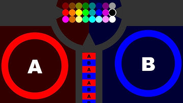 The Team "A" vs "B" Eliminated Marble Run Race ASRM in Algodoo