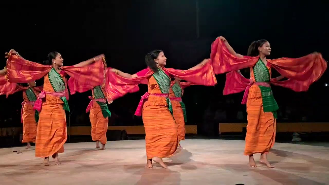 Assams Bodo Daosri Delai Dance performance Jaipur 2024  Bagurumba