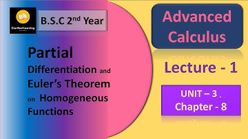 BSC 2nd Year | Partial Differentiation and Euler