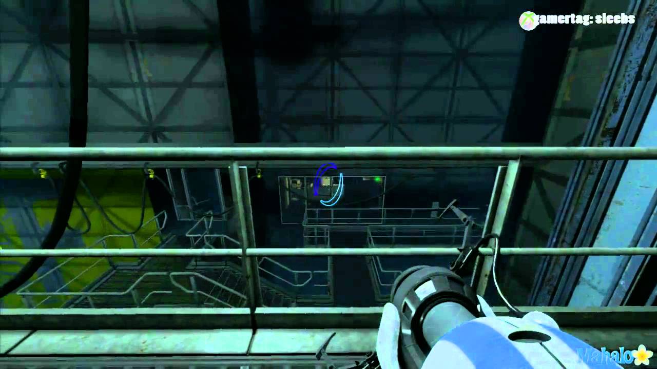 Portal 2 Co-Op Walkthrough - Atlas: "Team Building" Course 1 Chamber 6 ...