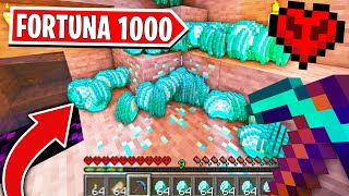 👉 MINECRAFT HARDCORE PERO... CON un PICO DE FORTUNA 1000!