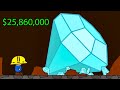 Earning $25,000,000 Mining Rare Gems From The Bottom in Miner: Dig Deep