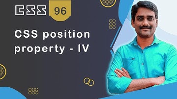 CSS position Property Part 4 - CSS Tutorial 96 🚀